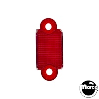 Lane guide - 1-3/4 inch red transparent