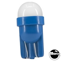 LED Lamp #555 Base 6.3v - BLUE Frosted 