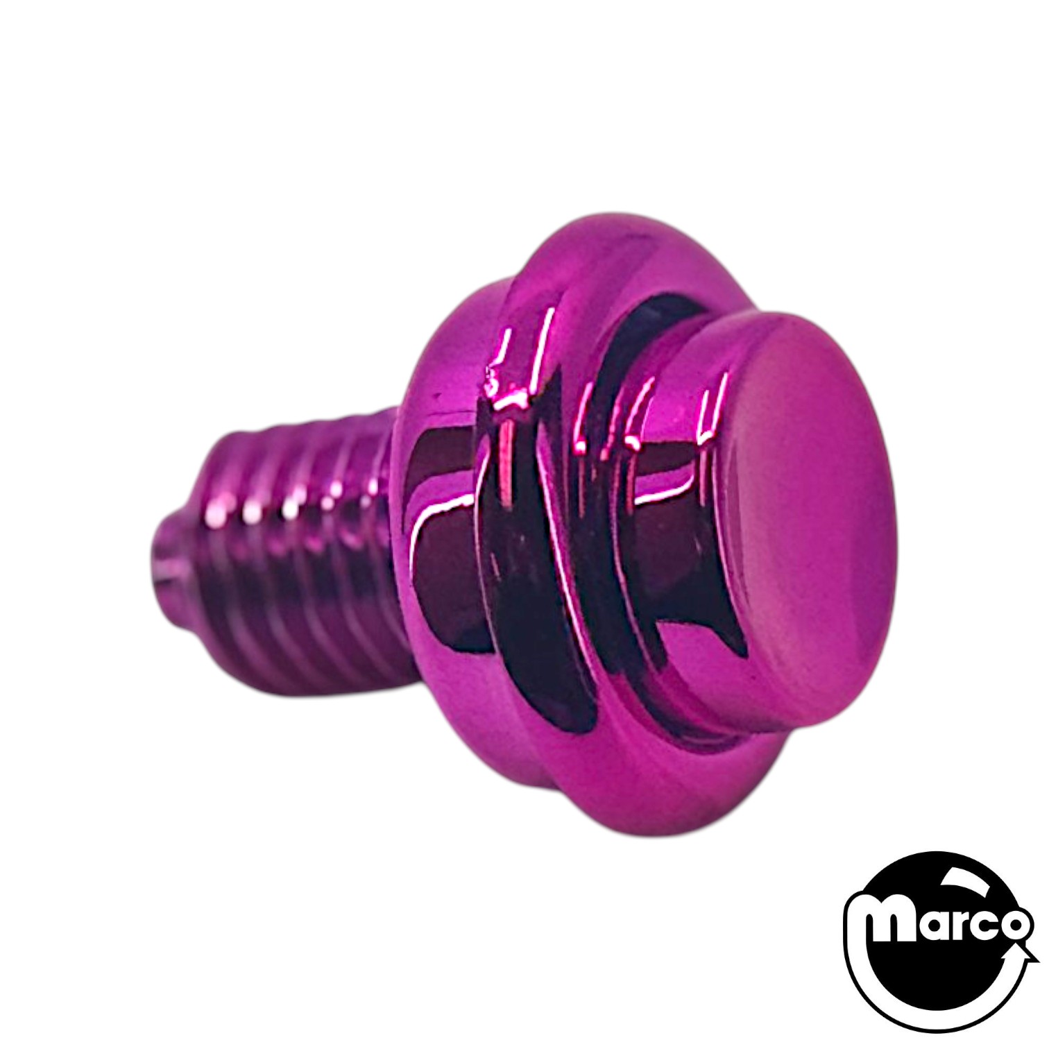 Pushbutton 1-1/8 inch with internal spring METALLIC PINK