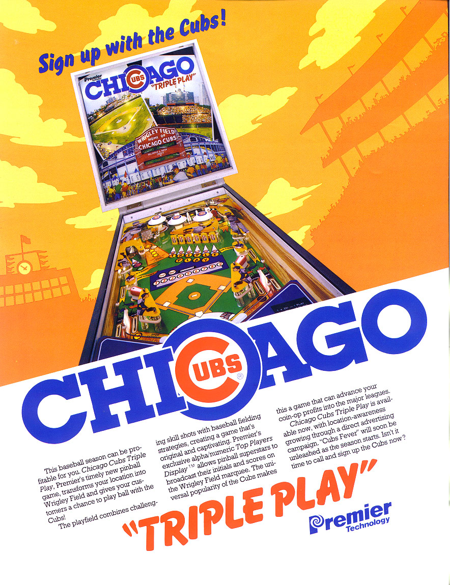 CHICAGO CUBS (Gottlieb) Flyer