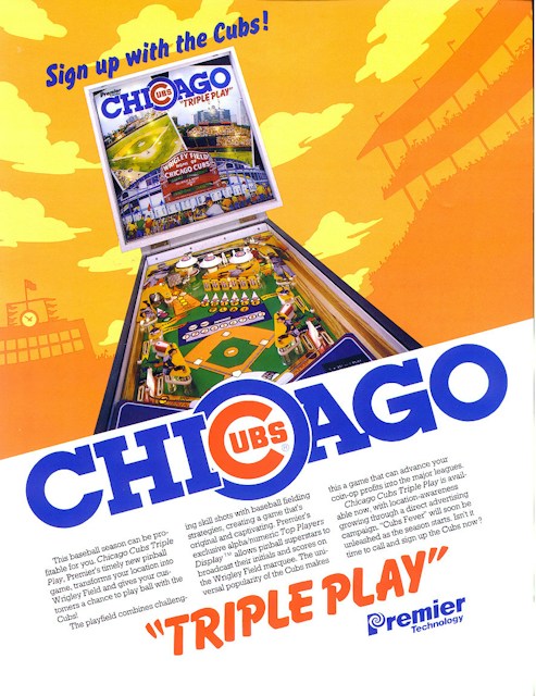 CHICAGO CUBS (Gottlieb) Flyer