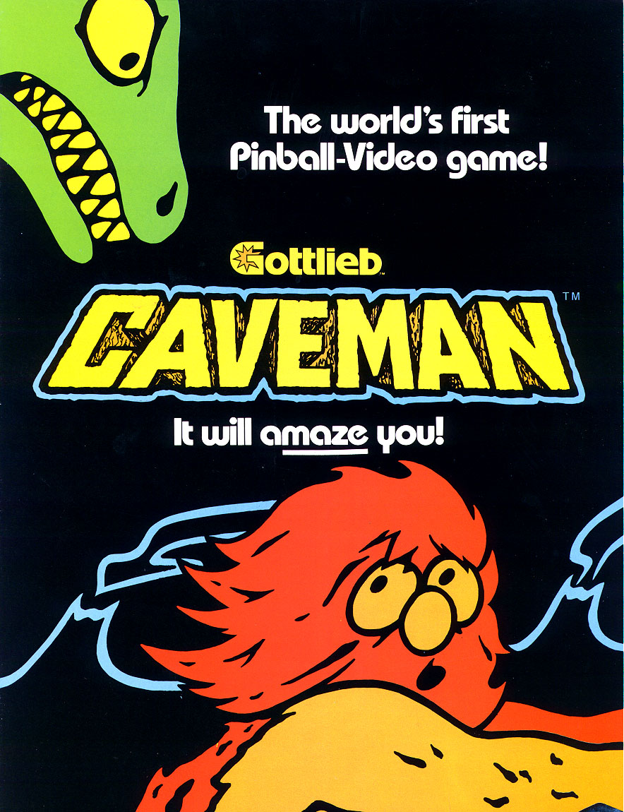 CAVEMAN (Gottlieb) Flyer