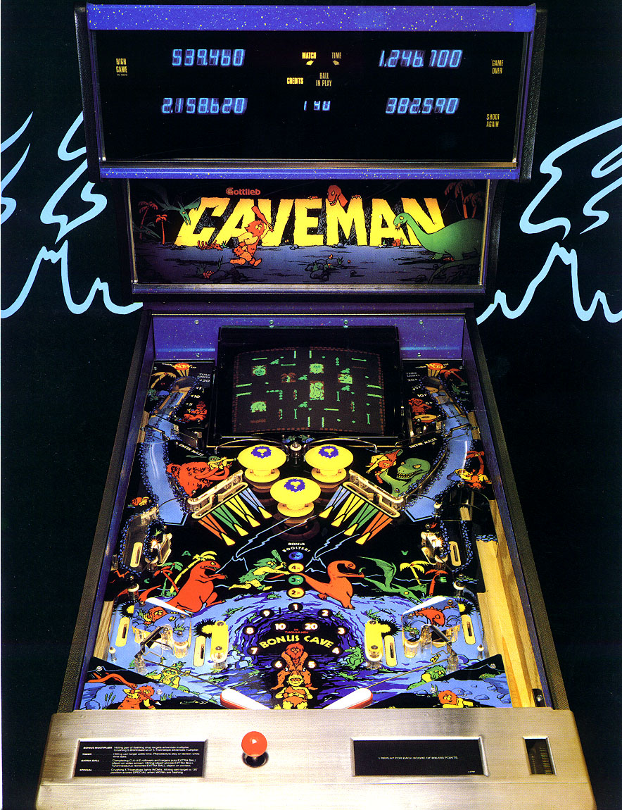 CAVEMAN (Gottlieb) Flyer