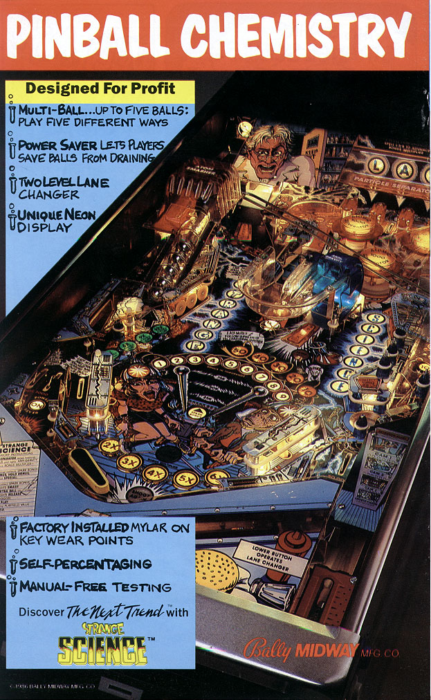 STRANGE SCIENCE (Bally) Flyer