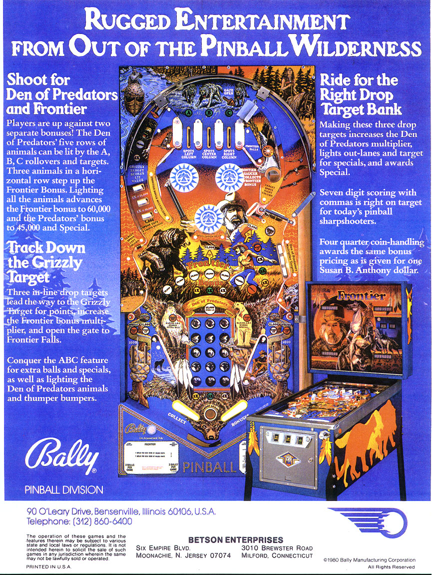 FRONTIER (Bally) Flyer