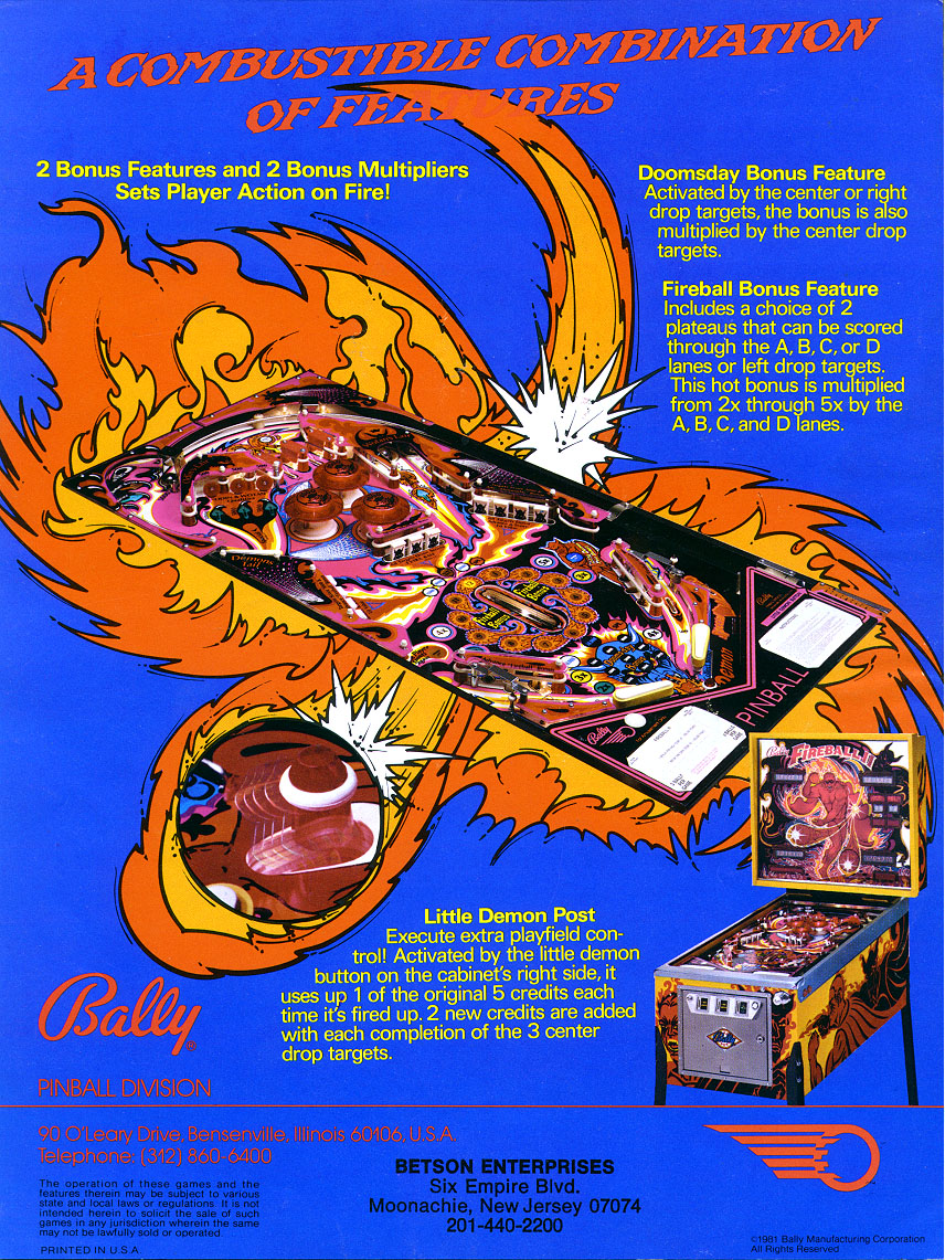 FIREBALL II (Bally) Flyer