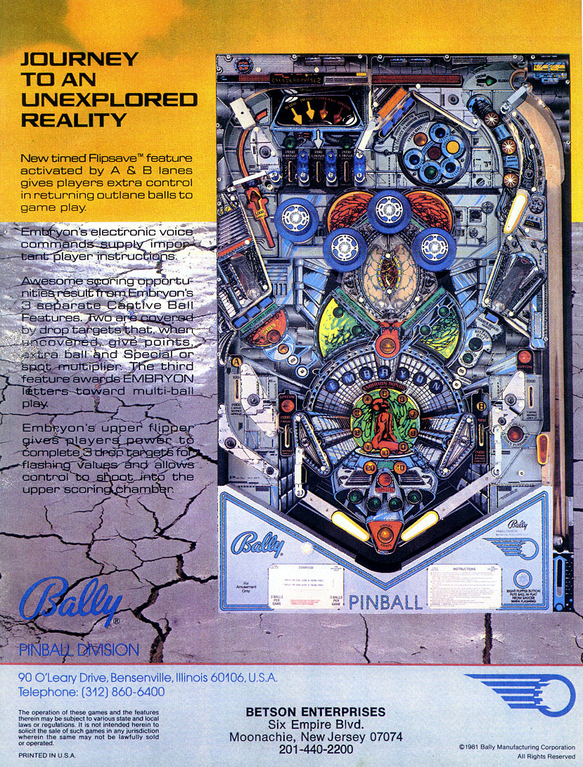 EMBRYON (Bally) Flyer