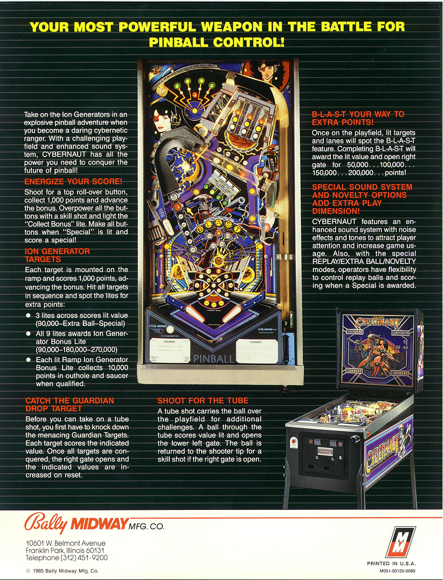 CYBERNAUT (Bally) Flyer