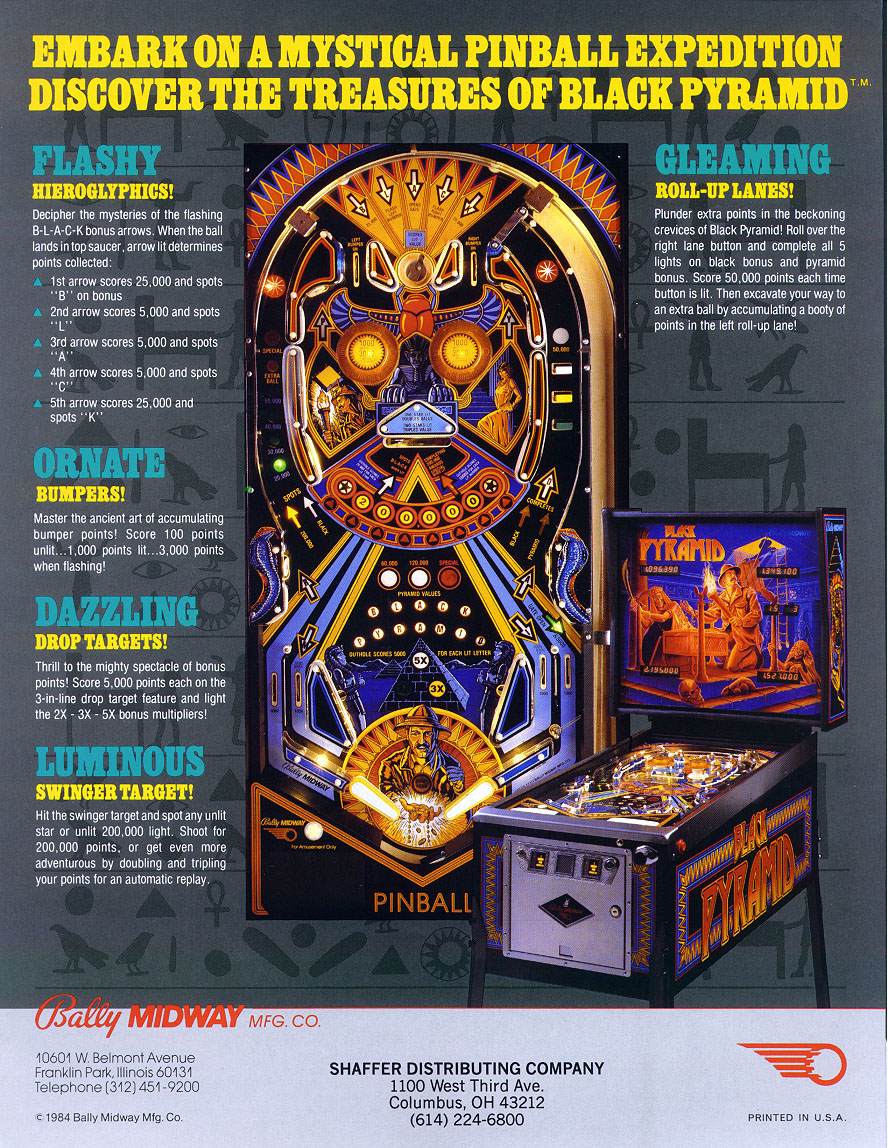 BLACK PYRAMID (Bally) Flyer