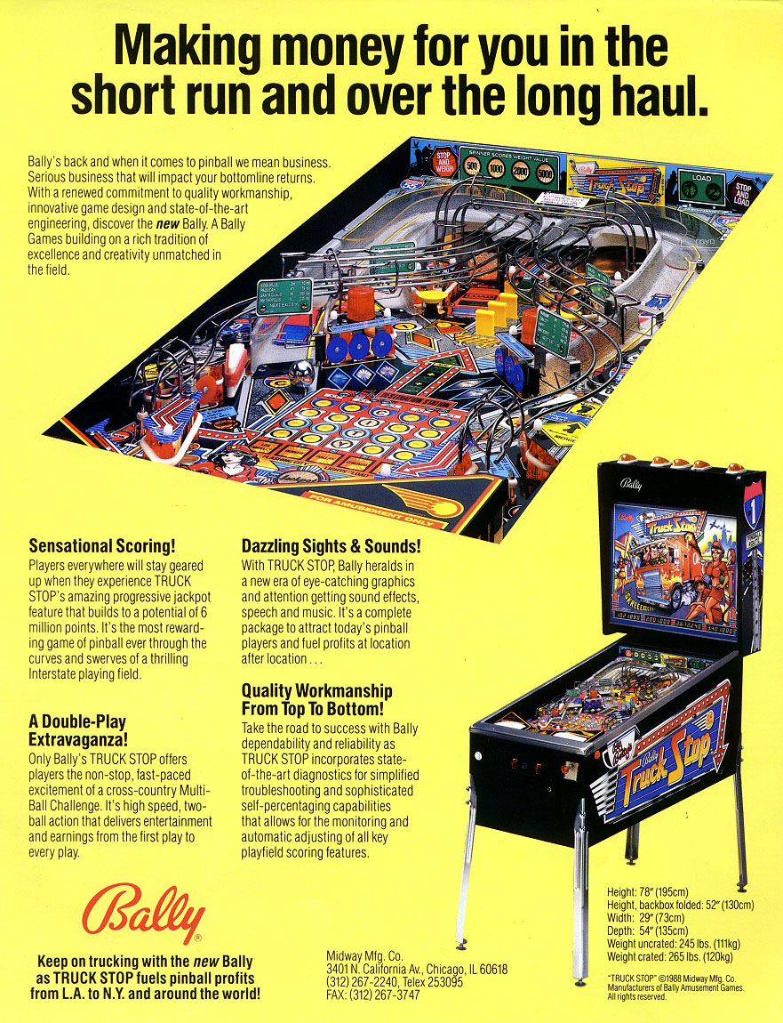 TRUCK STOP (Bally) Flyer