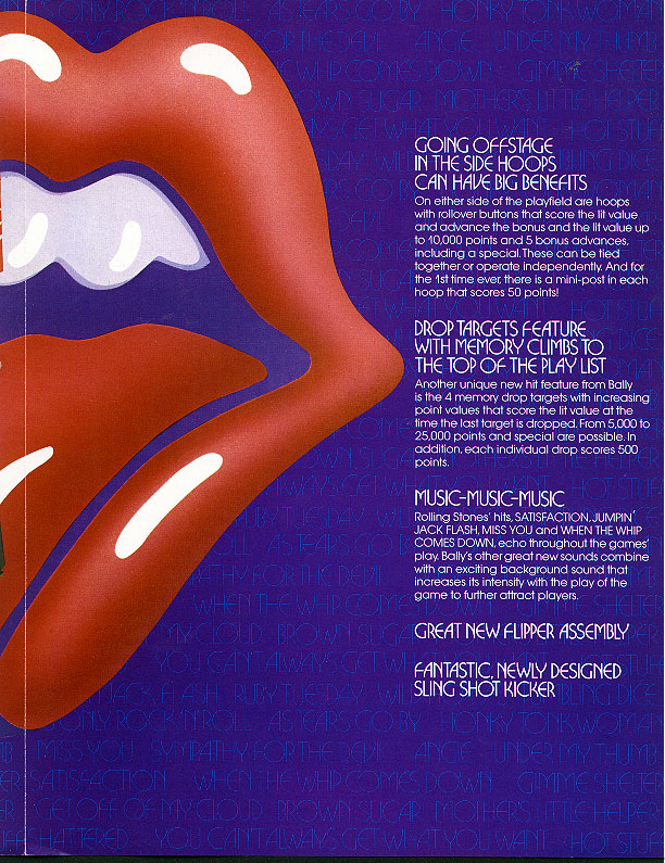 ROLLING STONES (Bally) Flyer