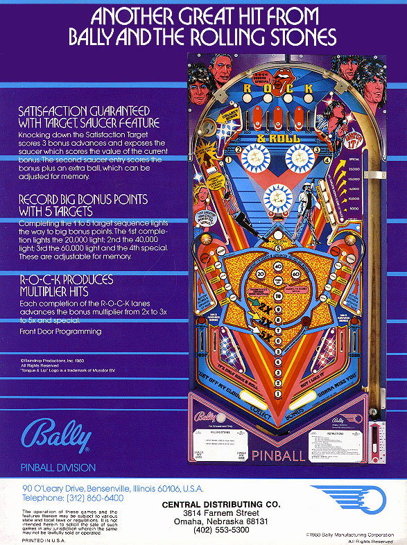 ROLLING STONES (Bally) Flyer