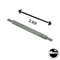 Post M-M 8-32 x 2.69" zinc 1/4 Hex