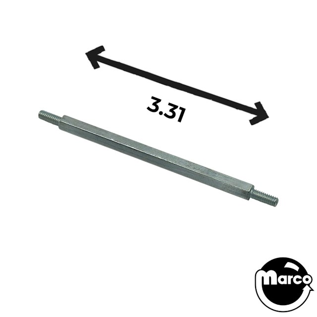 Post M-M 8-32 x 3.31" Zinc 1/4 Hex
