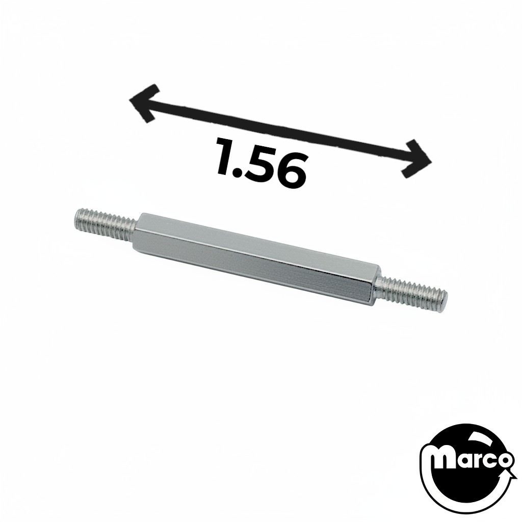 Post M-M 8-32 x 1.56" zinc 1/4 Hex