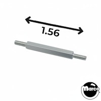 Post M-M 8-32 x 1.56" zinc 1/4 Hex