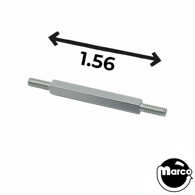 Post M-M 8-32 x 1.56" zinc 1/4 Hex