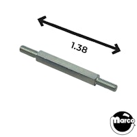Post M-M 8-32 x 1.38" zinc 1/4 hex