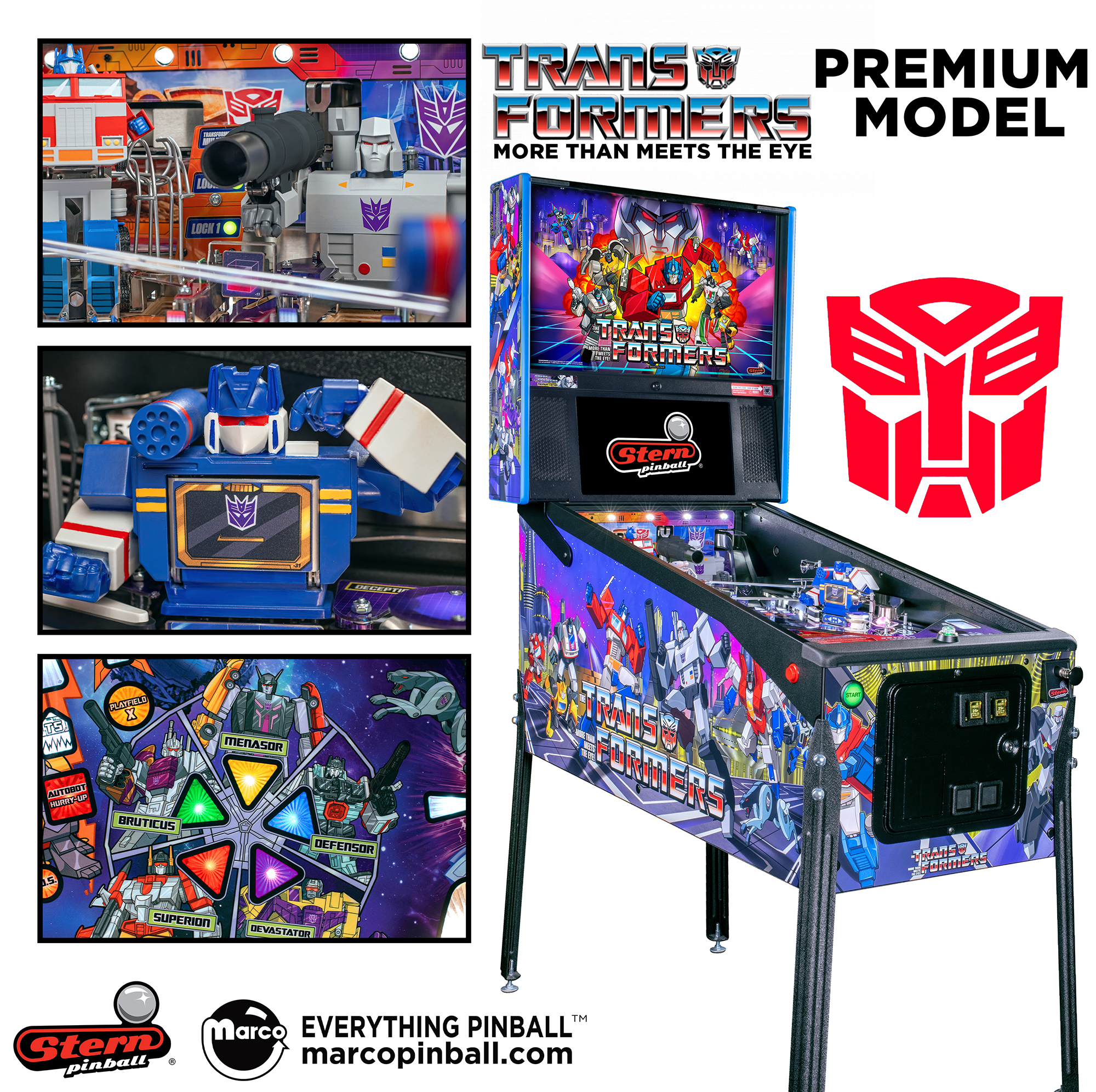 TRANSFORMERS: MTMTE (Stern) PREMIUM Pinball Machine