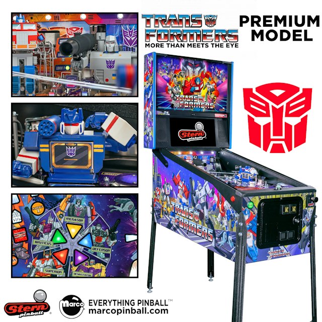 TRANSFORMERS: MTMTE (Stern) PREMIUM Pinball Machine
