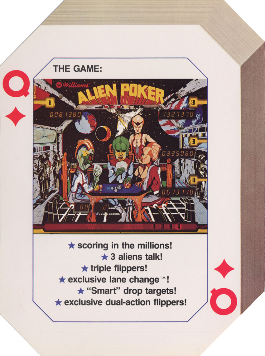 ALIEN POKER (Williams) Flyer