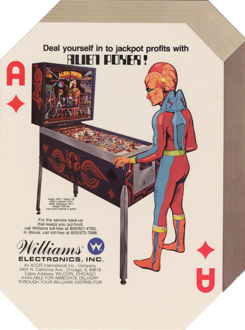 ALIEN POKER (Williams) Flyer