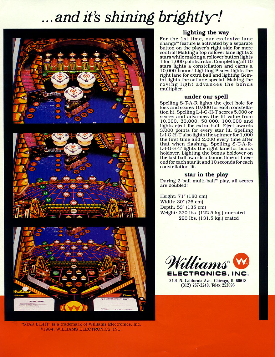STARLIGHT (Williams) Flyer