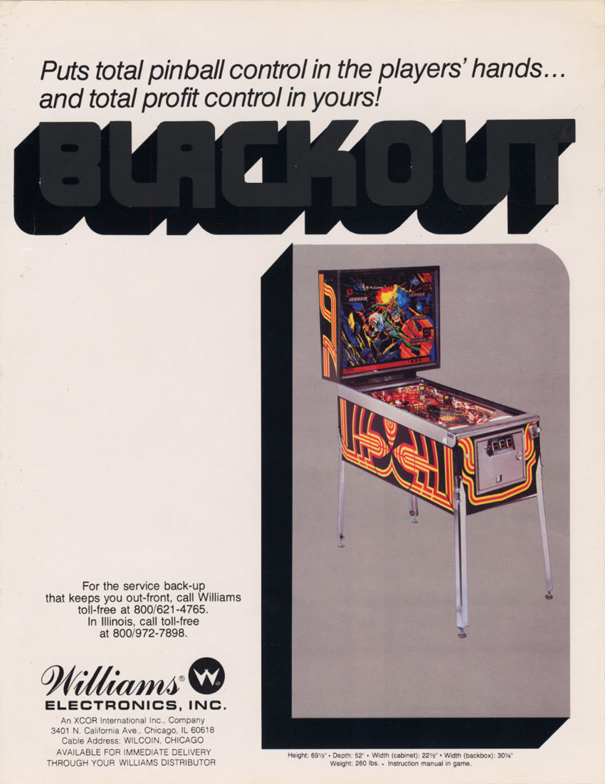 BLACKOUT (Williams) Flyer