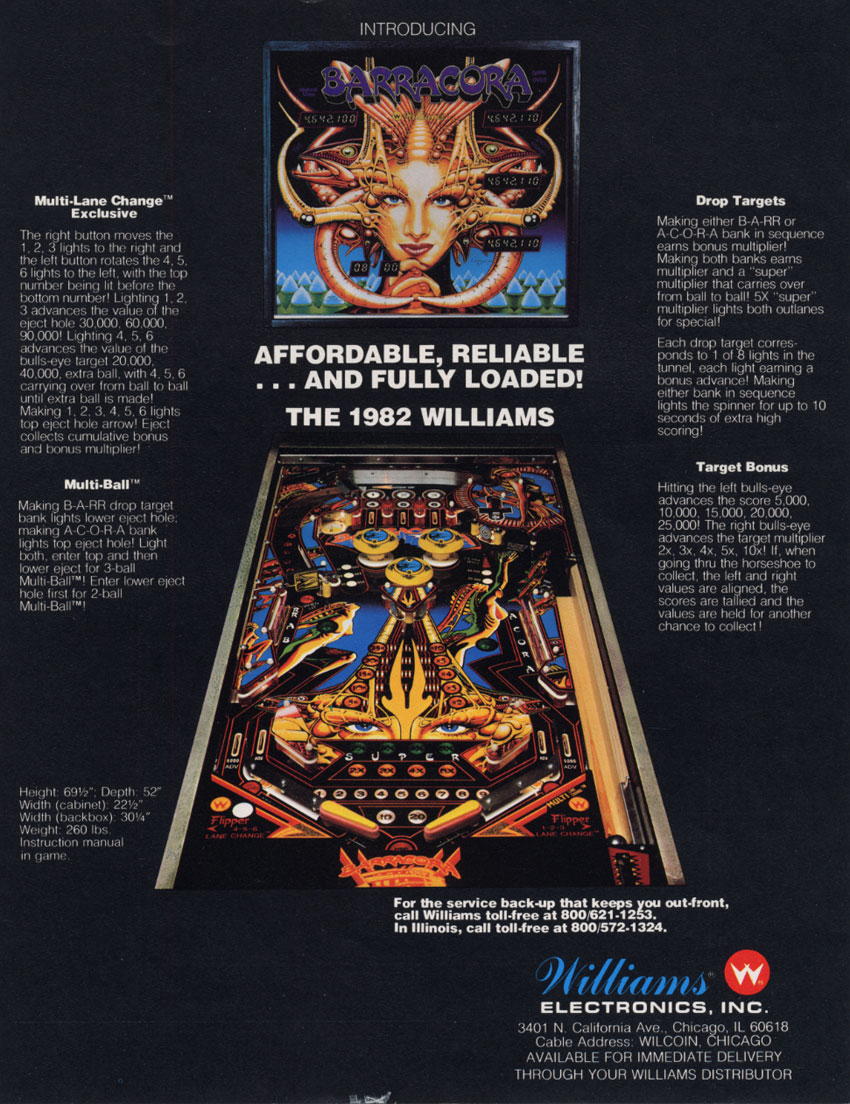BARRACORA (Williams) Flyer