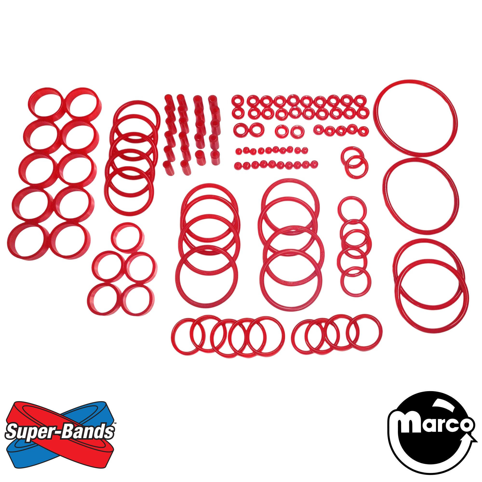 Super-Bands Ring Assortment RED