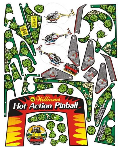 HIGH SPEED (Williams) Plastic Set