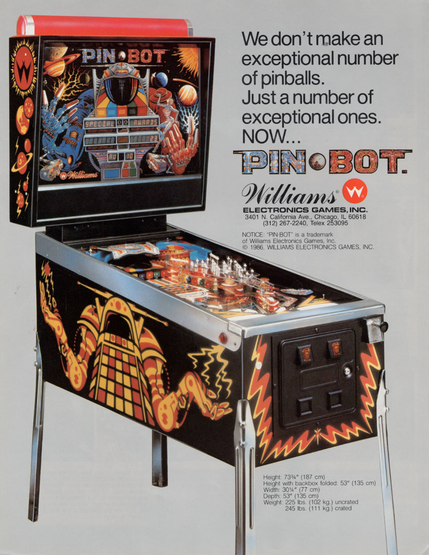 PINBOT (Williams) Flyer
