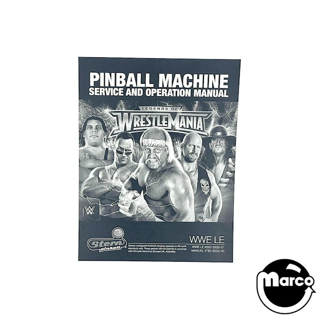 WWE WRESTLEMANIA LE (Stern) Manual