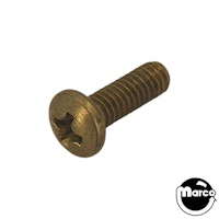 Machine Screw 8-32 x 1/2 inch p-rh brass