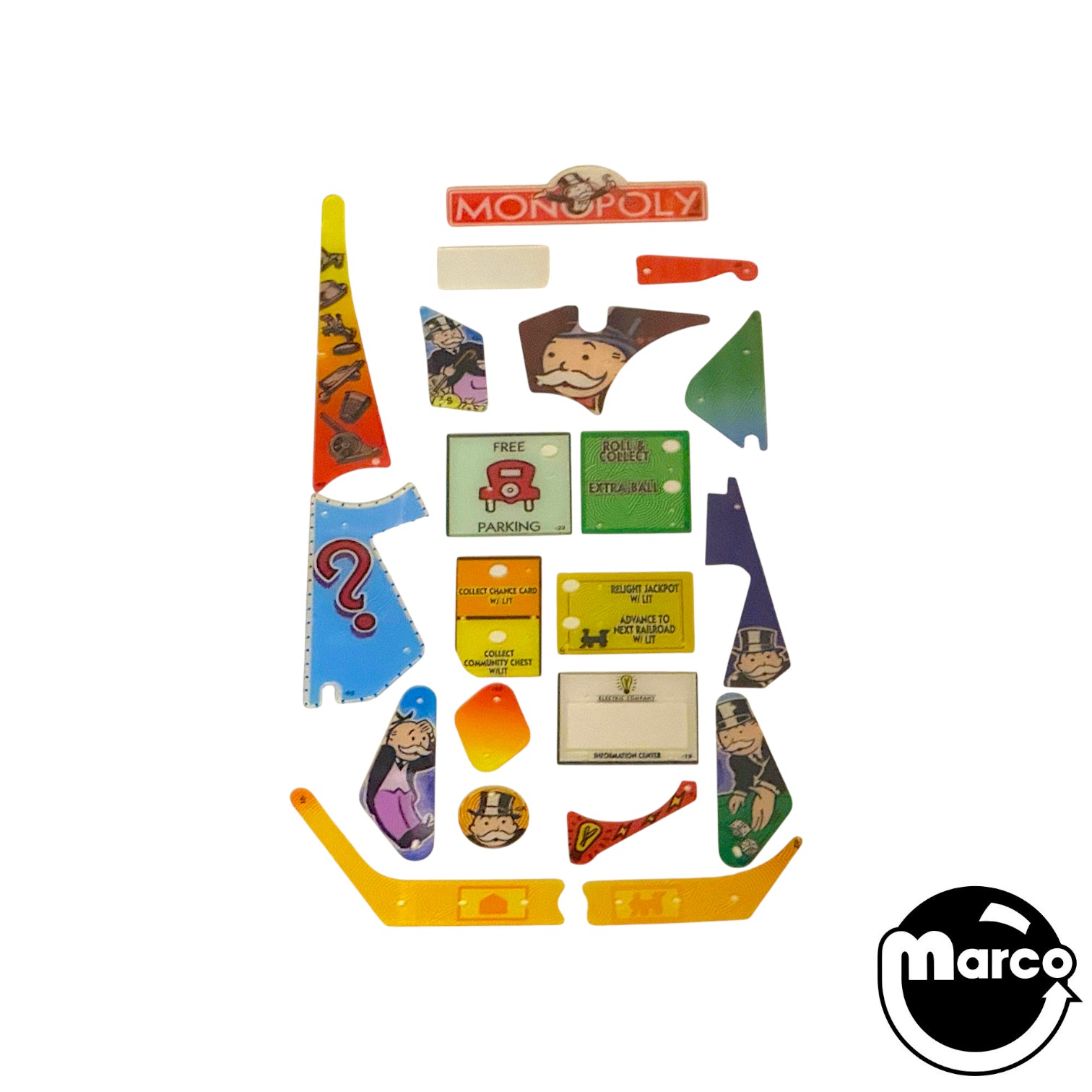 830-5985-XX - MONOPOLY (Stern) Plastic set - Marco Specialties