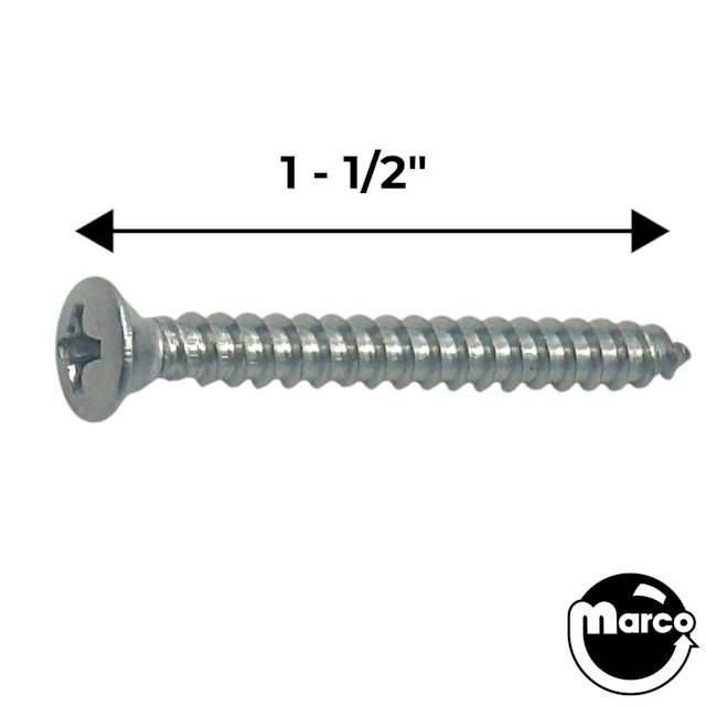 Sheet Metal Screw #8 x 1-1/2" Oval Head