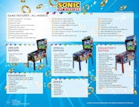 SONIC THE HEDGEHOG ARCADE EDITION (Jersey Jack) ) Pinball Machine