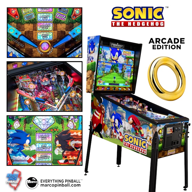 SONIC THE HEDGEHOG ARCADE EDITION (Jersey Jack) ) Pinball Machine