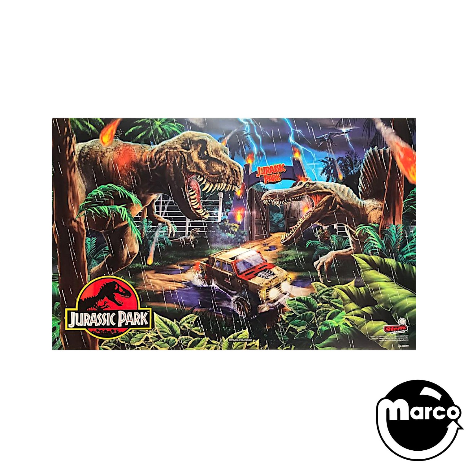JURASSIC PARK HOME PIN PLUS (Stern) Translite