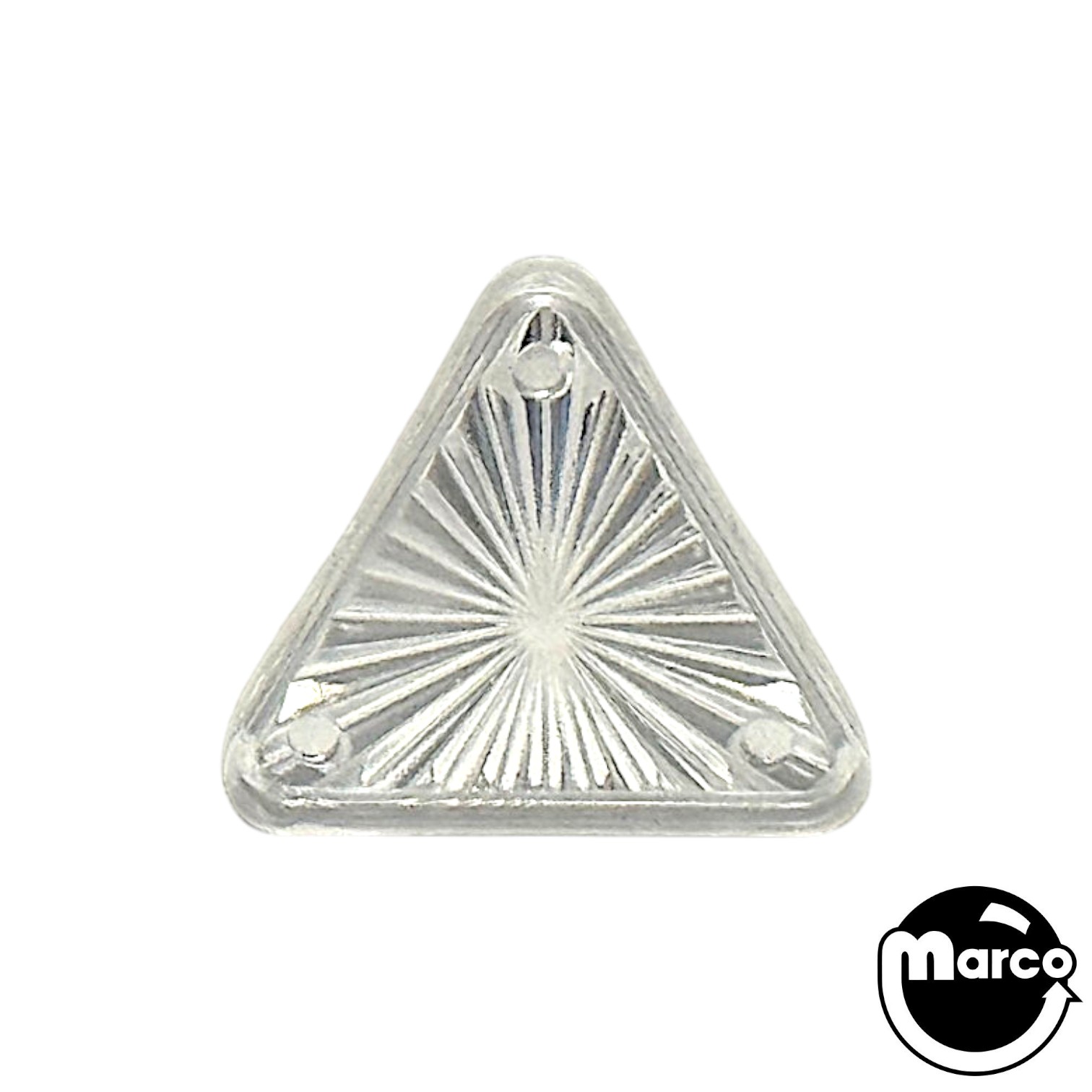 1-1/2" x 5/8" Clear Starburst Triangle Insert