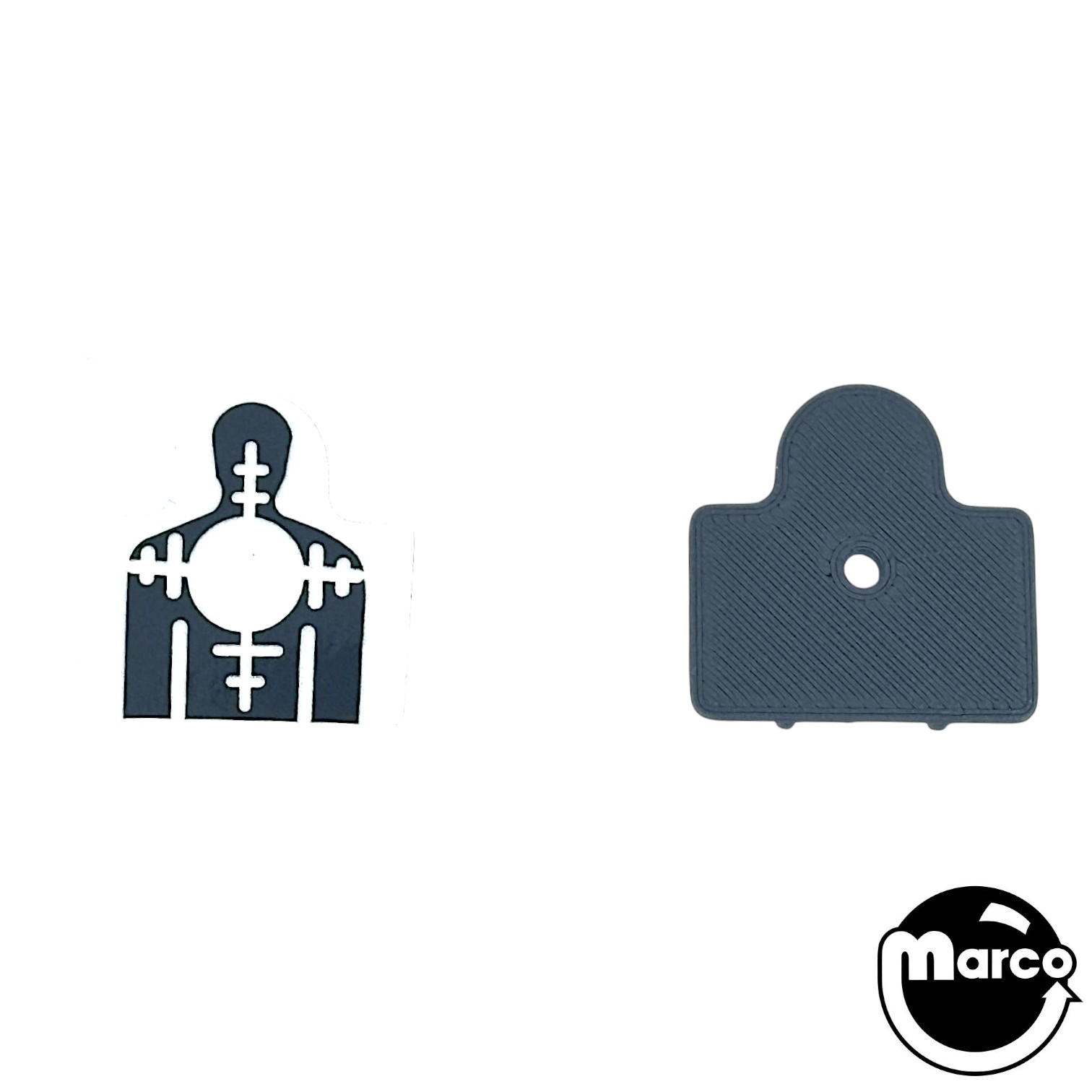 DIRTY HARRY (Williams) Black Target Face 3D Printed