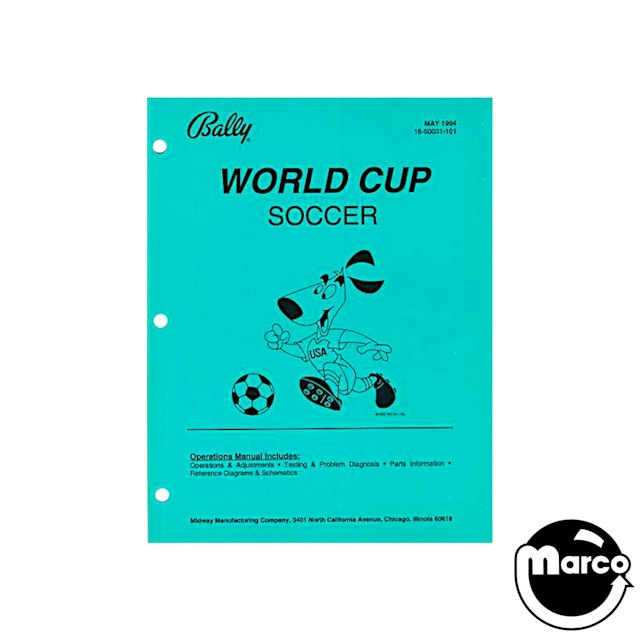WORLD CUP SOCCER (Bally) Manual - Original