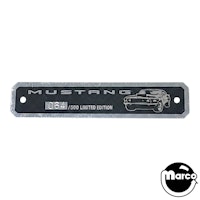  MUSTANG LE (Stern) Name Plate