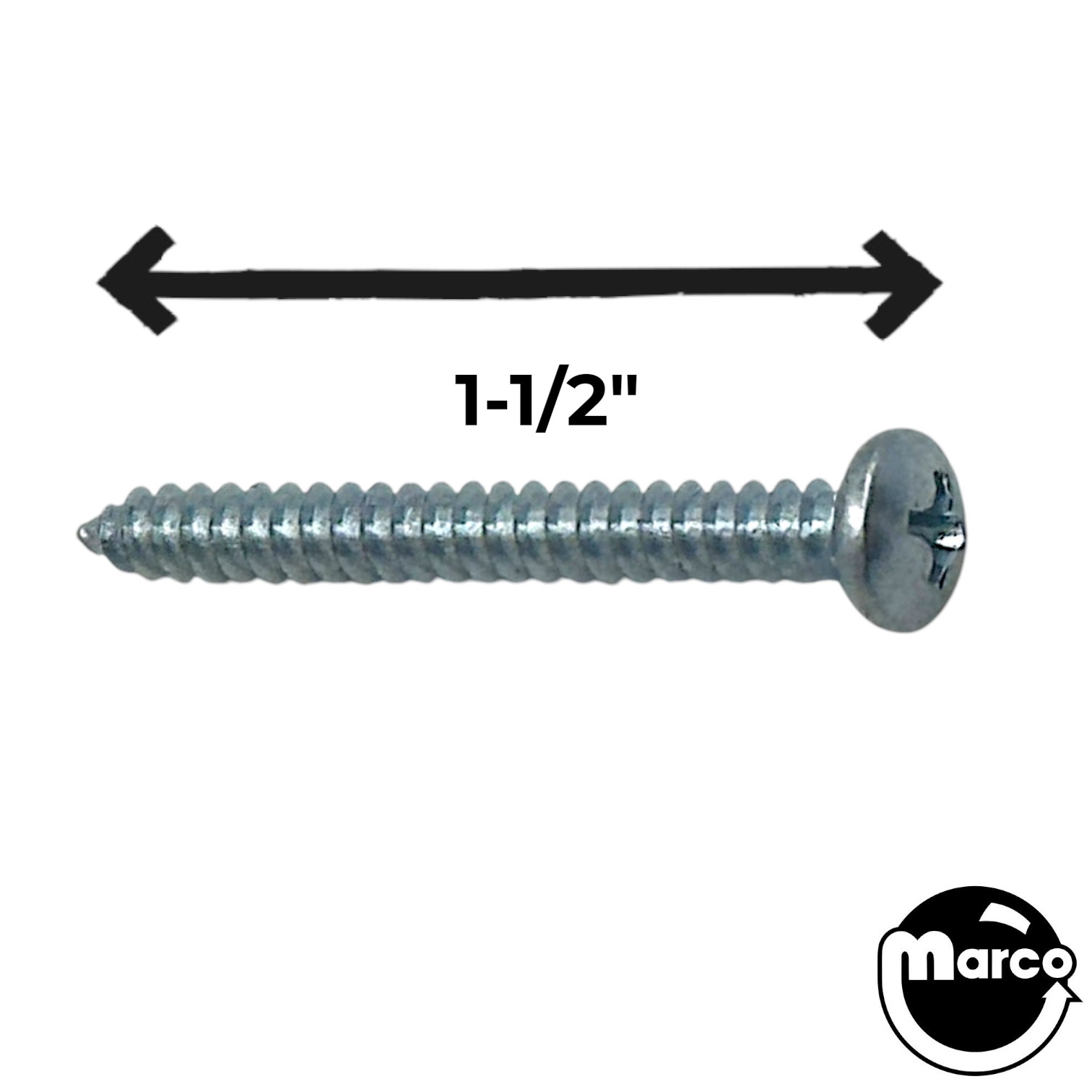 Sheet Metal Screw #8 x 1-1/2" p-ph-a