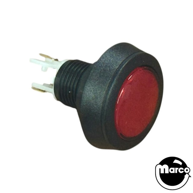 Pushbutton 2 1/4 inch Round Red