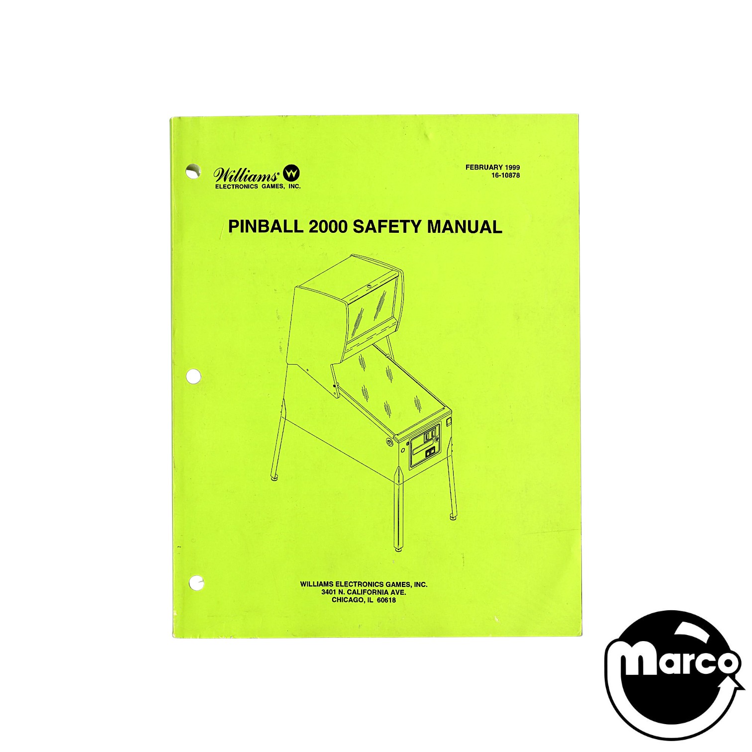Pinball 2000 Safety Manual