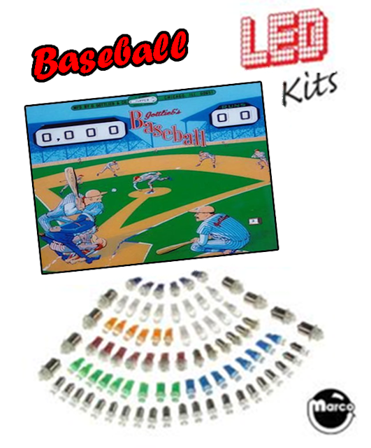 BASEBALL EM (Gottlieb) LED Kit