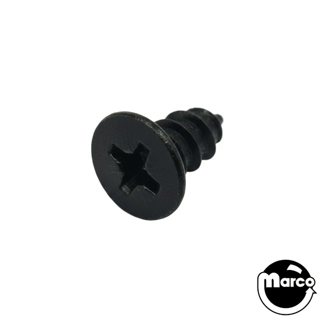 Sheet Metal Screw #6 x 1/4" Phillips Flat Head, Type A Black