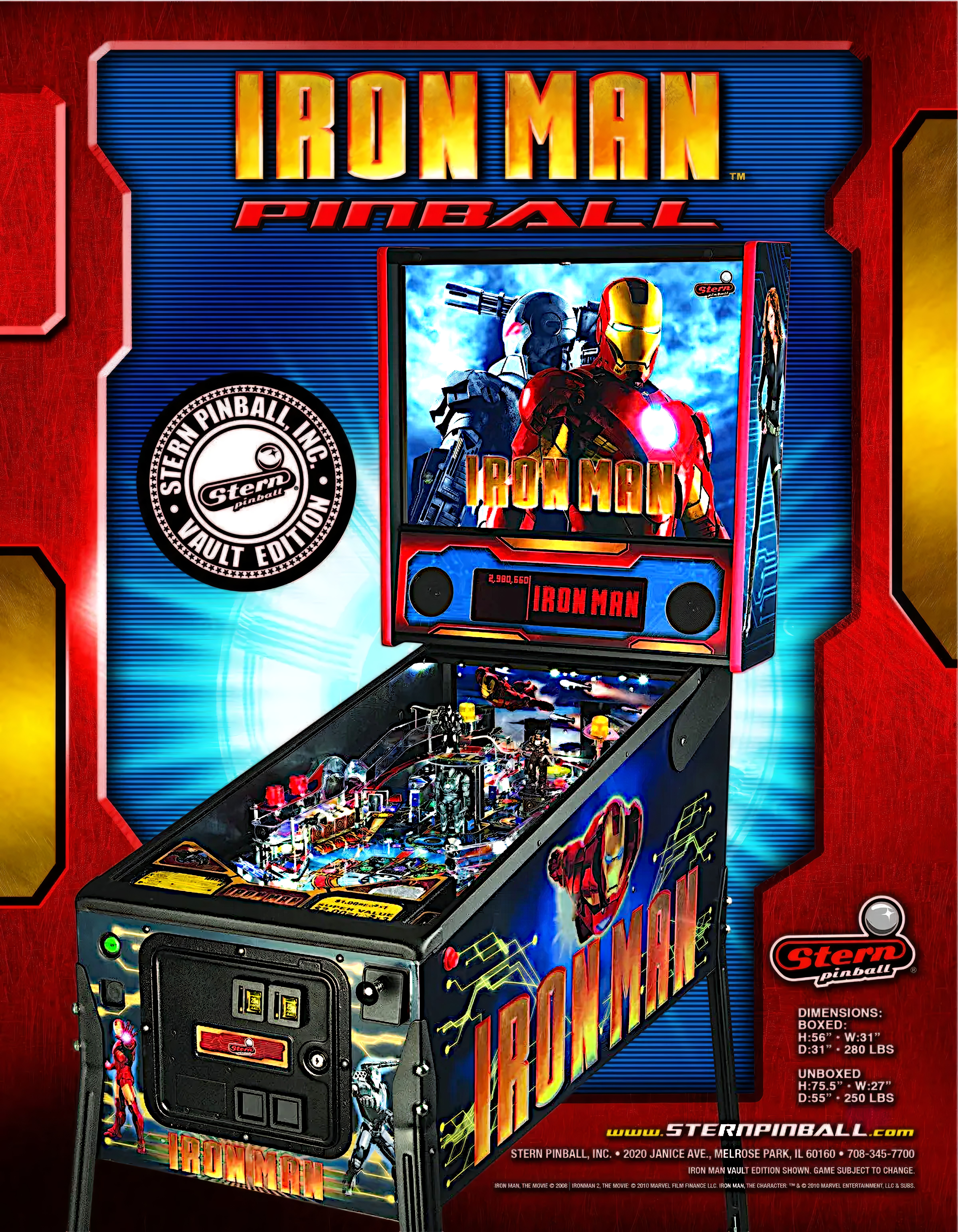 IRON MAN VAULT (Stern) Flyer