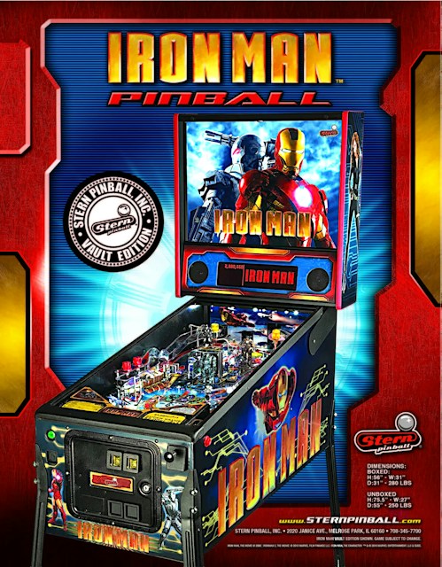 IRON MAN VAULT (Stern) Flyer